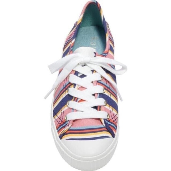 NEW KATE SPADE NEW YORK Women's Tennison Sneakers SIDEWALK STRIPE SIZE 7.5 M NIB - Picture 3 of 5